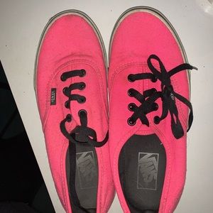 Neon pink vans